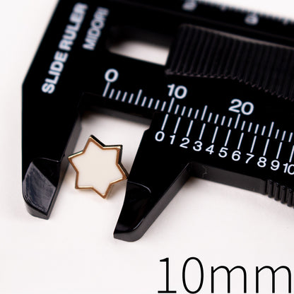 10mm Six-Point Star Shank Buttons