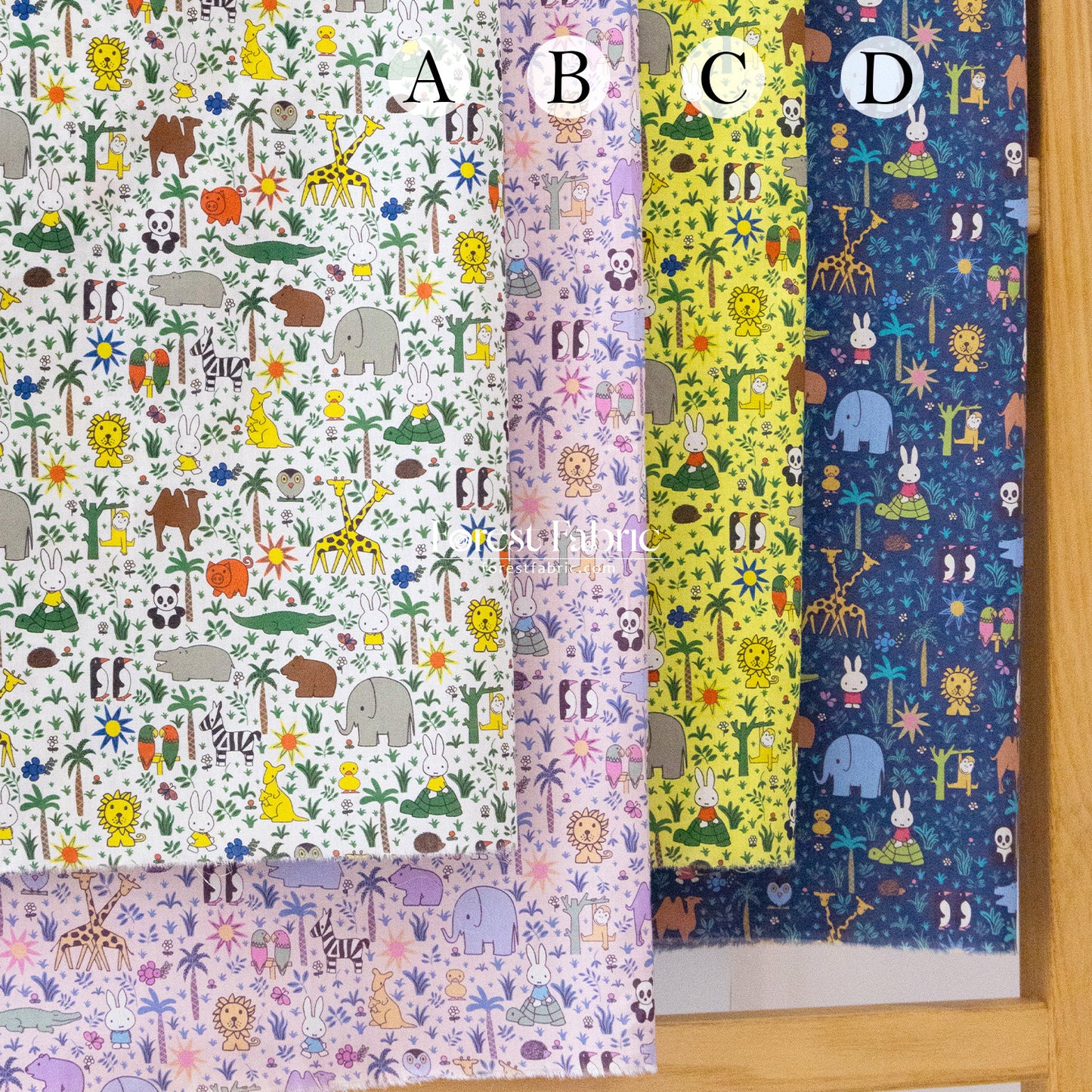 Liberty of London (Cotton Tana Lawn Fabric) - Miffy ZOOLOGY
