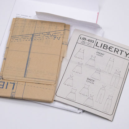 Bertie Shift Dress Ladies Set - Liberty Paper pattern - FO:REST Fabric 布恩堂Liberty fabrictana lawnjapanese fabricykk zipper