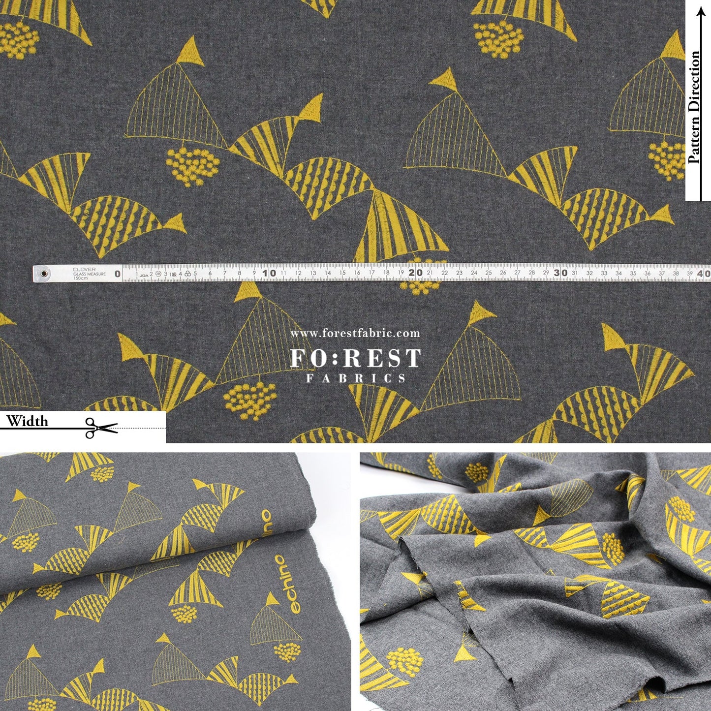 Brushed Viyella cotton - Flag fabric B - FO:REST Fabric 布恩堂Liberty fabrictana lawnjapanese fabricykk zipper
