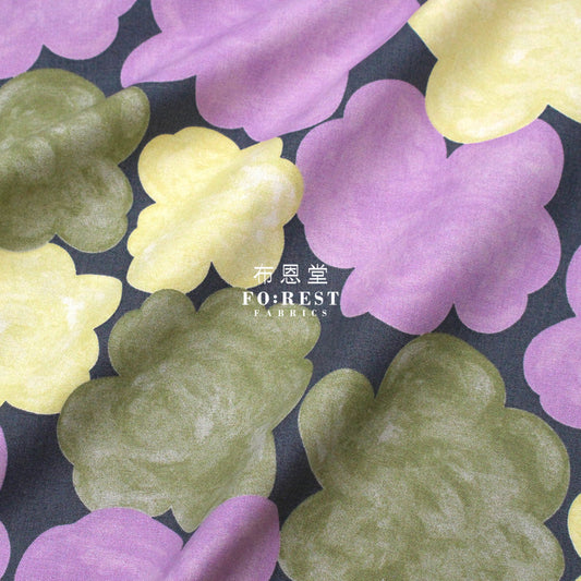 Canvas - Candy Flower Fabric Gray