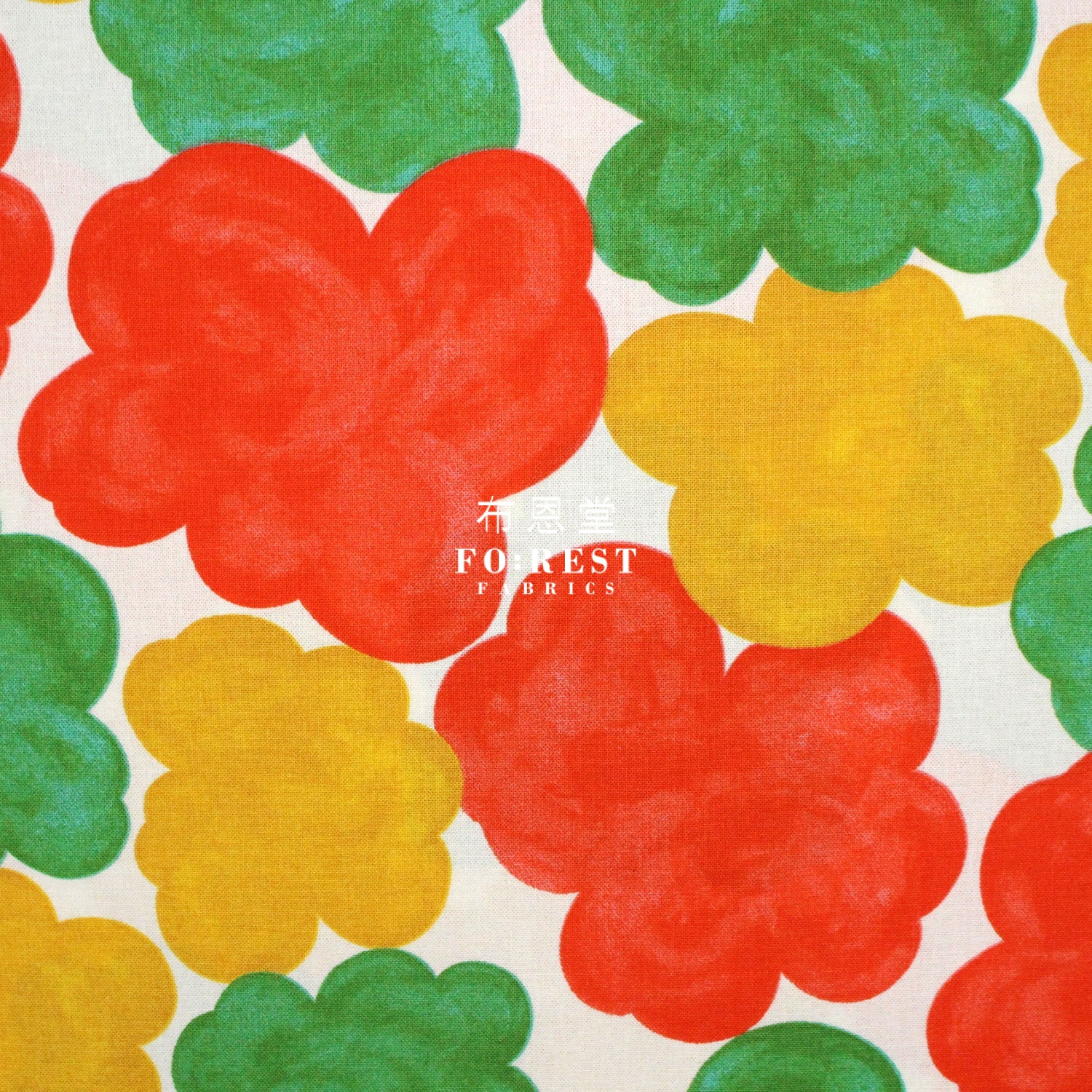 Canvas - Candy Flower Fabric Orange