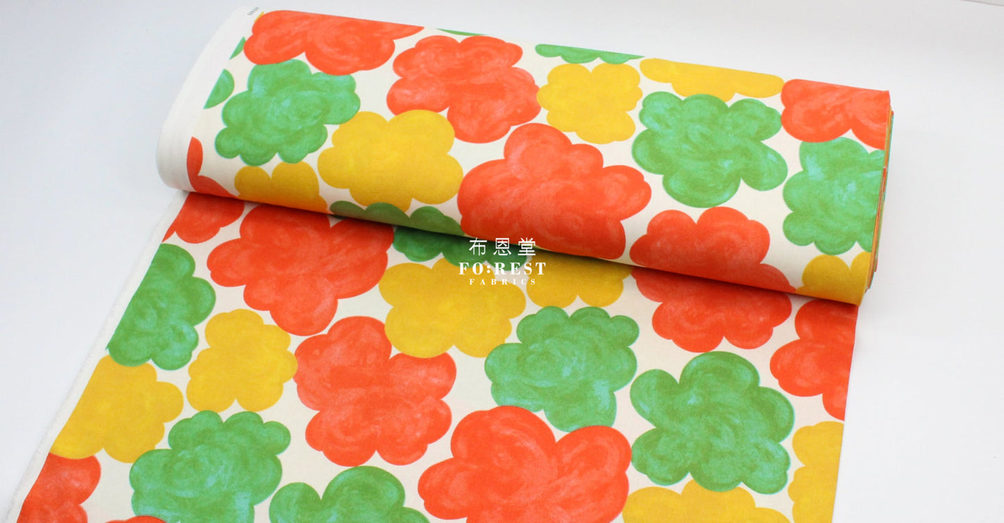 Canvas - Candy Flower Fabric Orange