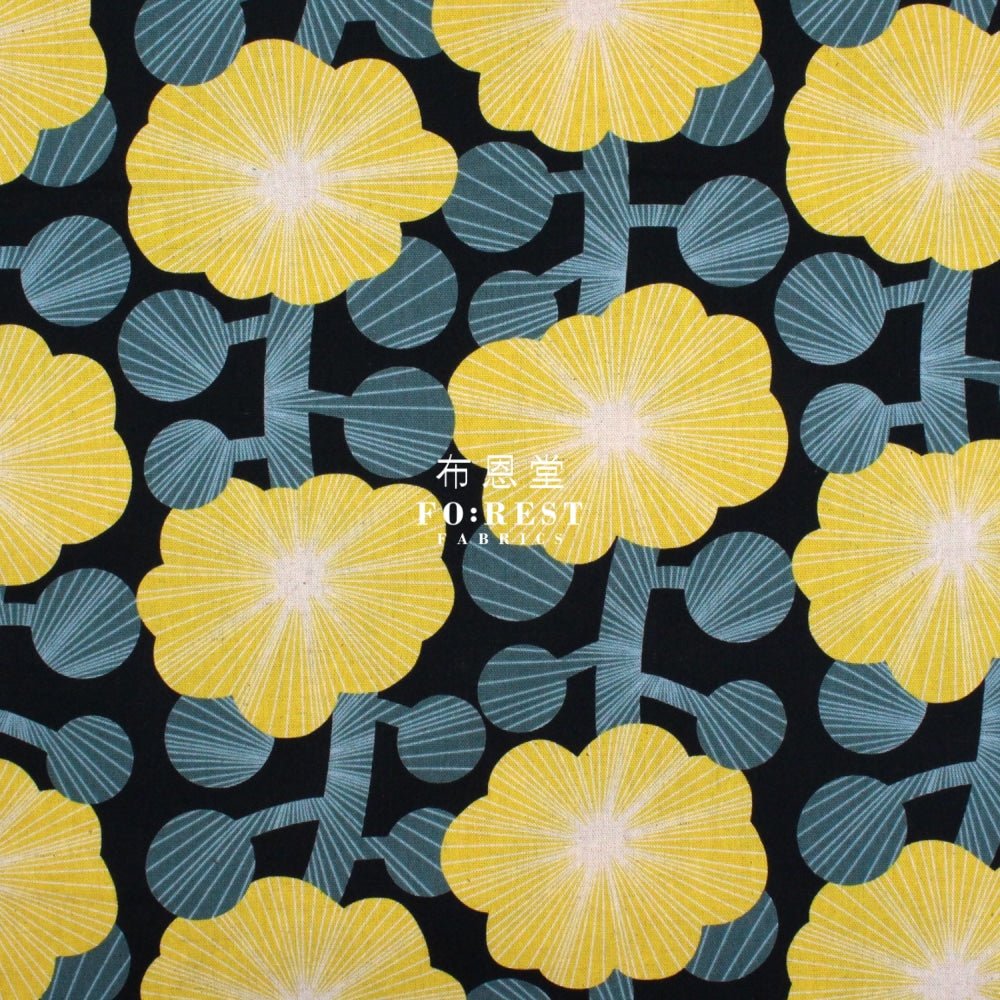 Canvas - diagonal flower fabric YW - FO:REST Fabric 布恩堂Liberty fabrictana lawnjapanese fabricykk zipper
