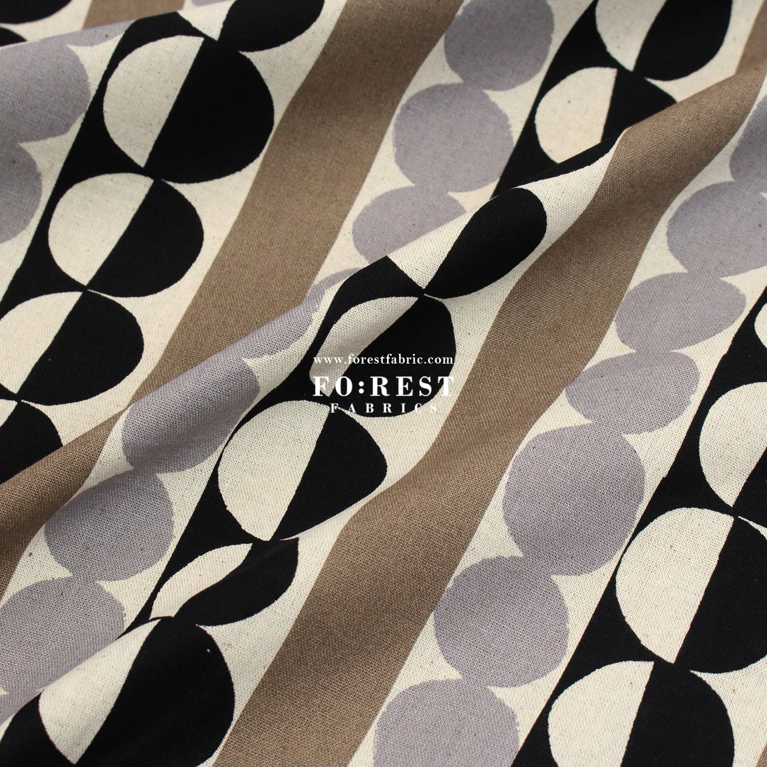 Canvas - dot fabric Black - FO:REST Fabric 布恩堂Liberty fabrictana lawnjapanese fabricykk zipper