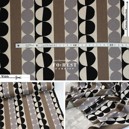 Canvas - dot fabric Black - FO:REST Fabric 布恩堂Liberty fabrictana lawnjapanese fabricykk zipper