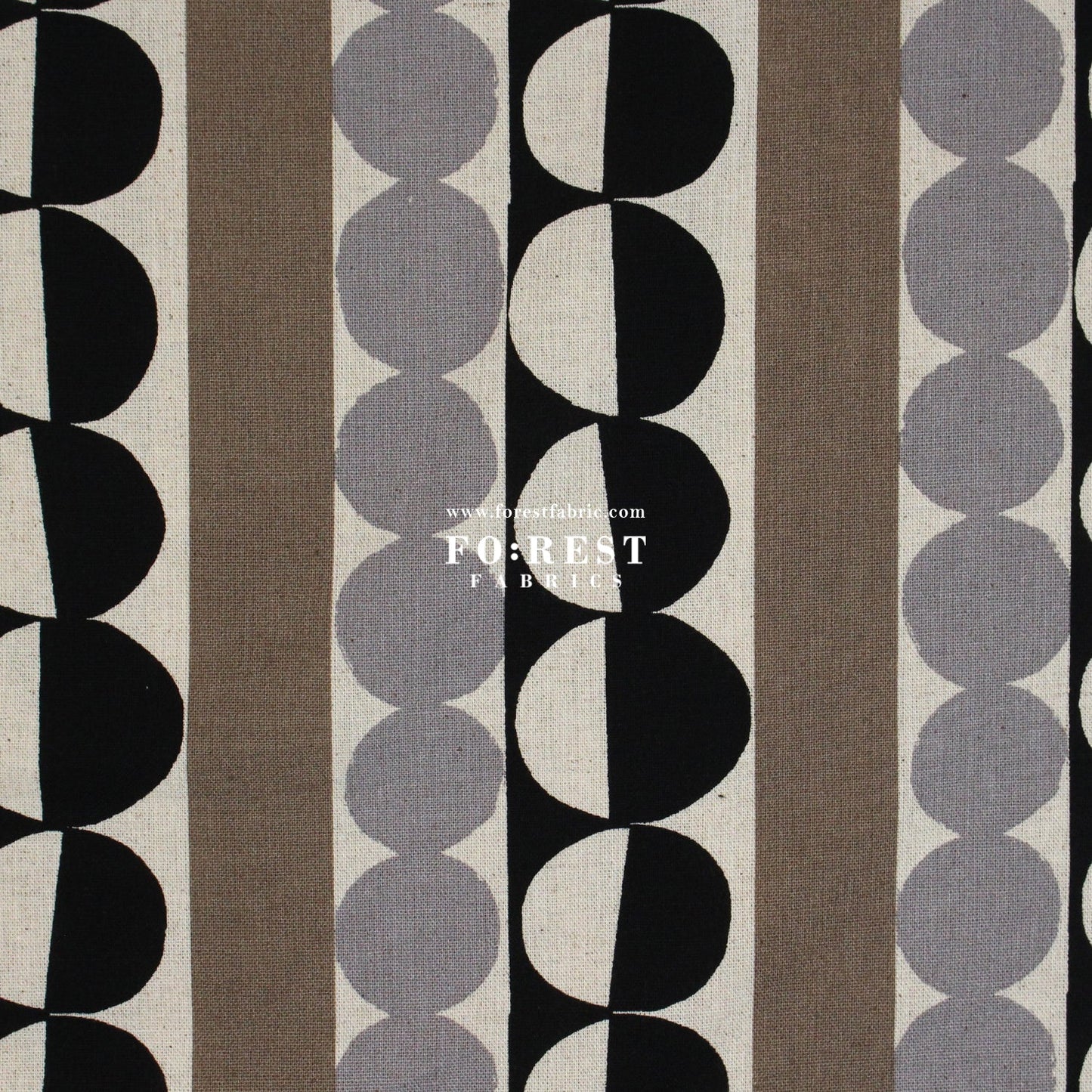 Canvas - dot fabric Black - FO:REST Fabric 布恩堂Liberty fabrictana lawnjapanese fabricykk zipper