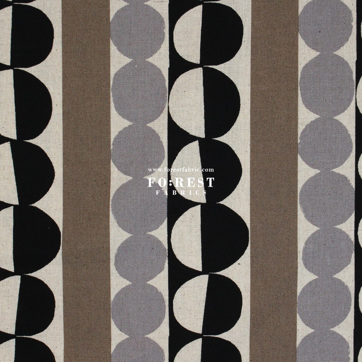 Canvas - dot fabric Black - FO:REST Fabric 布恩堂Liberty fabrictana lawnjapanese fabricykk zipper