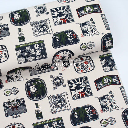 Canvas - Japanese Sake fabric - FO:REST Fabric 布恩堂Liberty fabrictana lawnjapanese fabricykk zipper