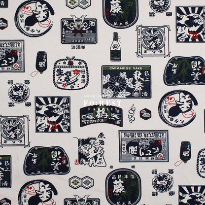 Canvas - Japanese Sake fabric - FO:REST Fabric 布恩堂Liberty fabrictana lawnjapanese fabricykk zipper
