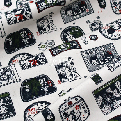 Canvas - Japanese Sake fabric - FO:REST Fabric 布恩堂Liberty fabrictana lawnjapanese fabricykk zipper