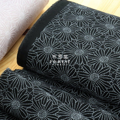 Canvas - Lacquer print flowers fabric Black - FO:REST Fabric 布恩堂Liberty fabrictana lawnjapanese fabricykk zipper