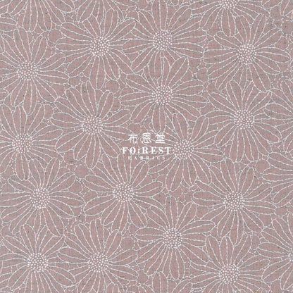 Canvas - Lacquer print flowers fabric Pink - FO:REST Fabric 布恩堂Liberty fabrictana lawnjapanese fabricykk zipper