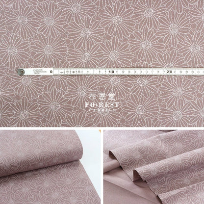 Canvas - Lacquer print flowers fabric Pink - FO:REST Fabric 布恩堂Liberty fabrictana lawnjapanese fabricykk zipper