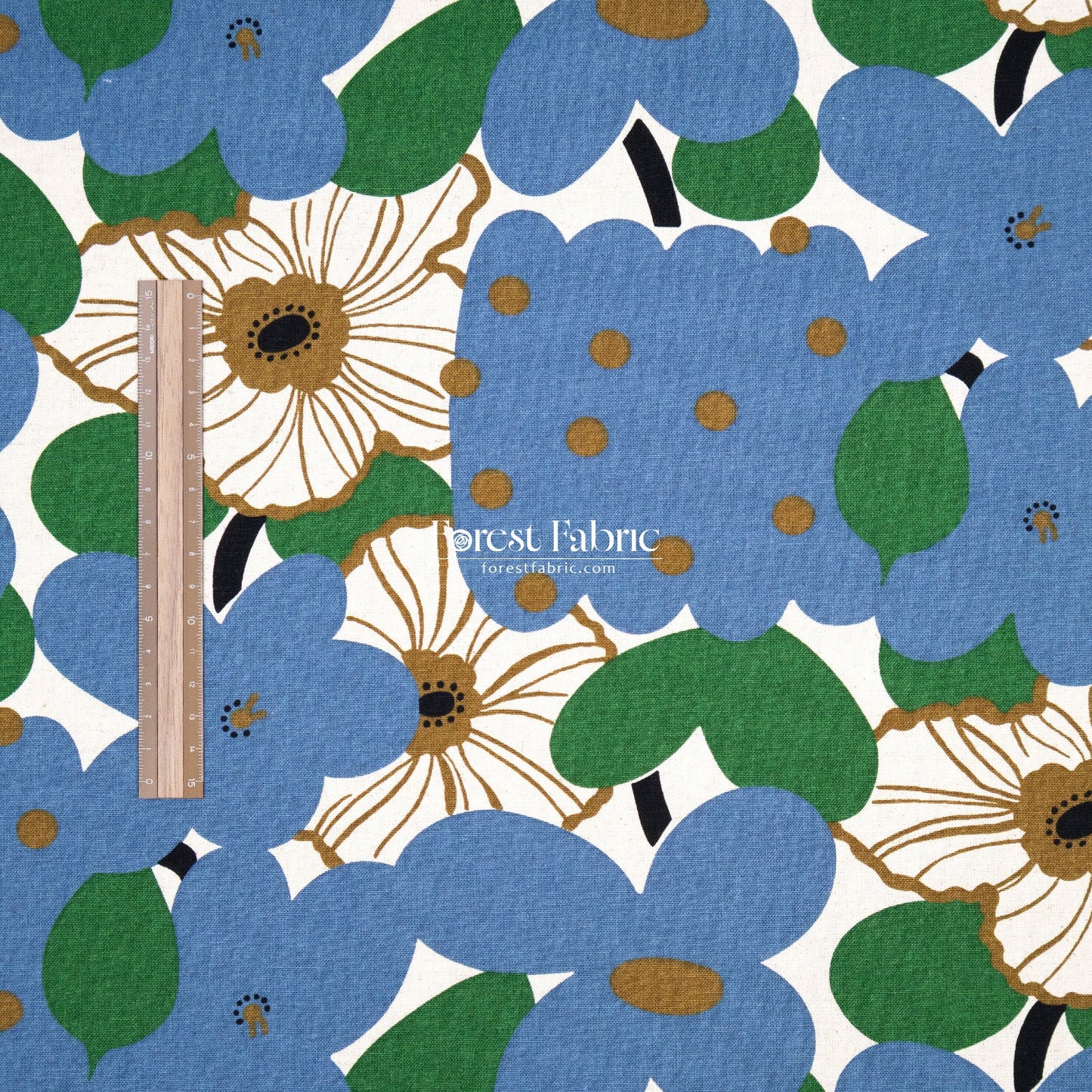 Canvas - Marche flower fabric - FO:REST Fabric 布恩堂Liberty fabrictana lawnjapanese fabricykk zipper