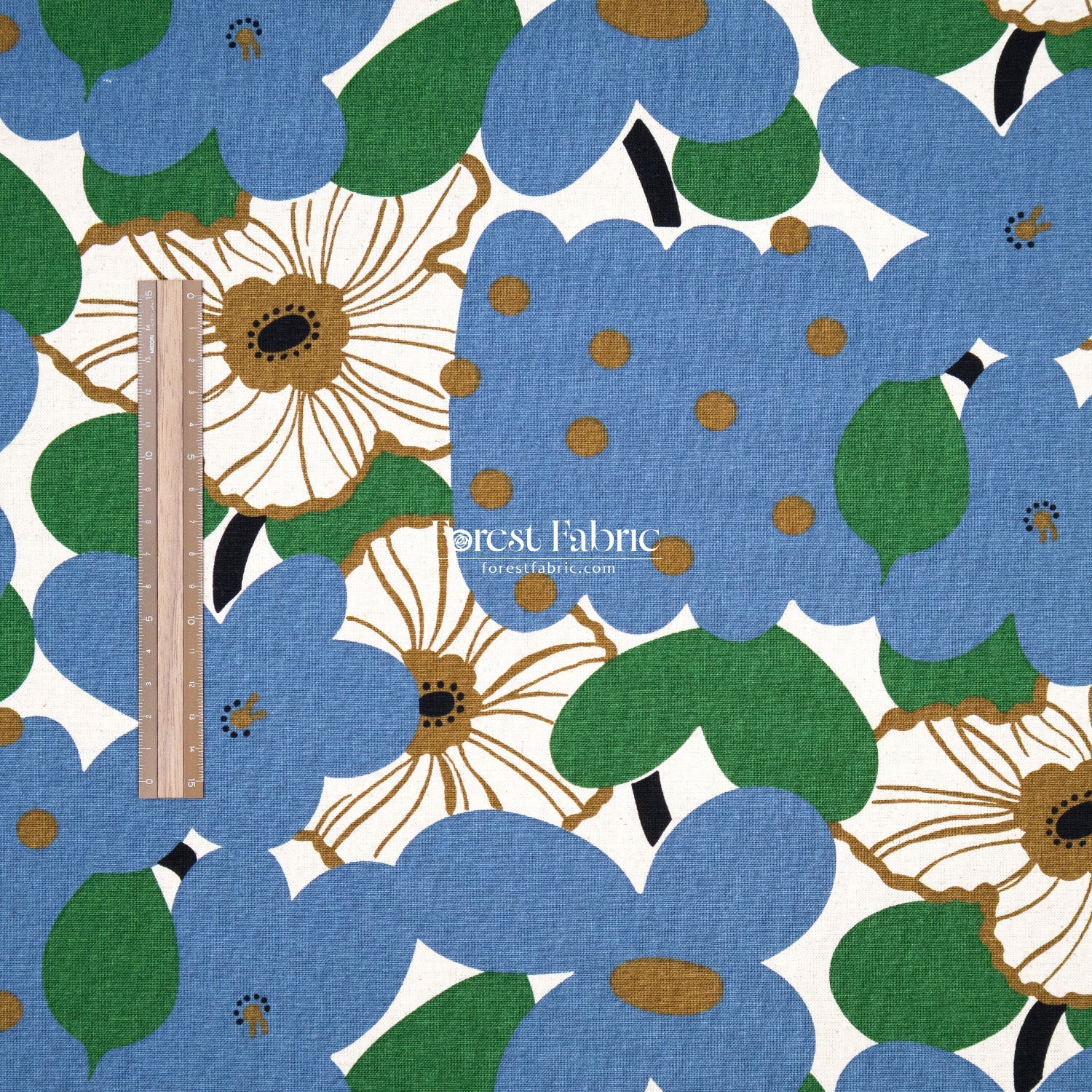 Canvas - Marche flower fabric - FO:REST Fabric 布恩堂Liberty fabrictana lawnjapanese fabricykk zipper