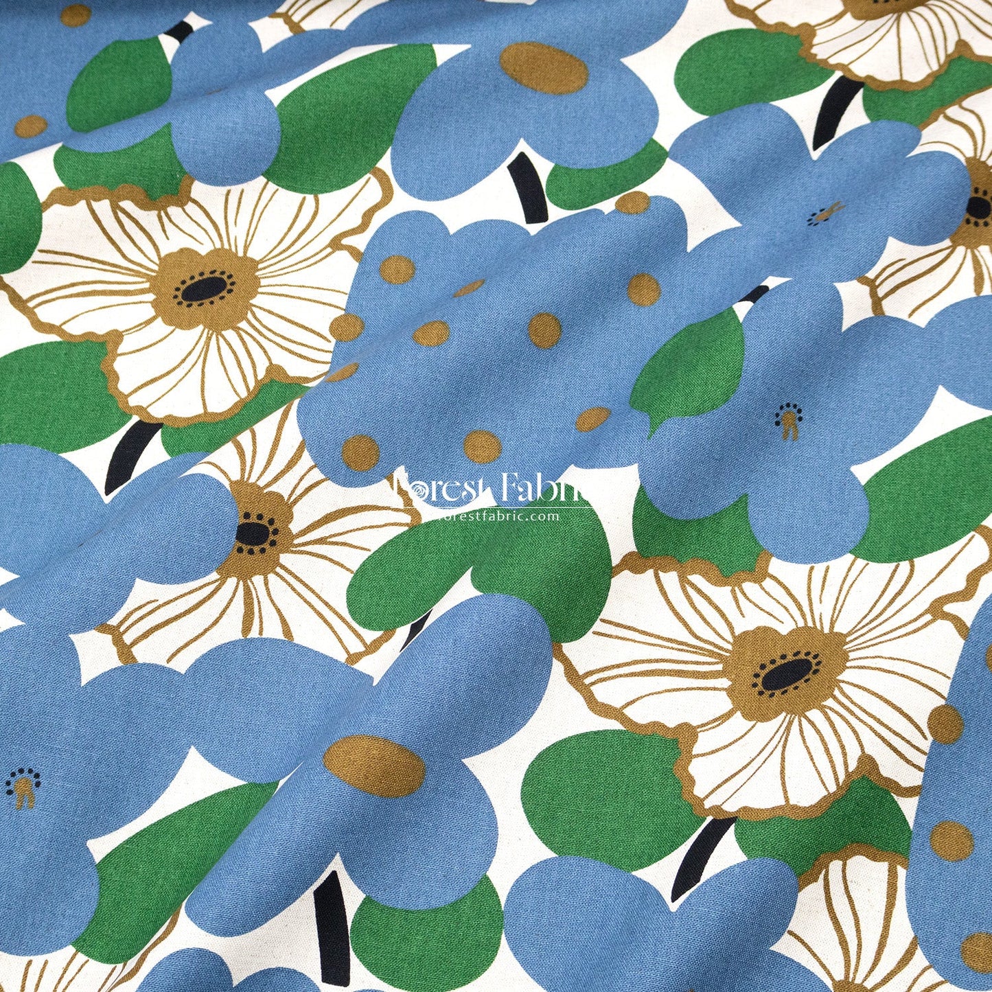 Canvas - Marche flower fabric - FO:REST Fabric 布恩堂Liberty fabrictana lawnjapanese fabricykk zipper