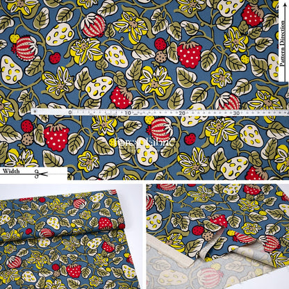 Canvas - Midnight Garden flower fabric - FO:REST Fabric 布恩堂Liberty fabrictana lawnjapanese fabricykk zipper