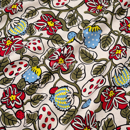 Canvas - Midnight Garden flower fabric - FO:REST Fabric 布恩堂Liberty fabrictana lawnjapanese fabricykk zipper