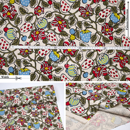 Canvas - Midnight Garden flower fabric - FO:REST Fabric 布恩堂Liberty fabrictana lawnjapanese fabricykk zipper