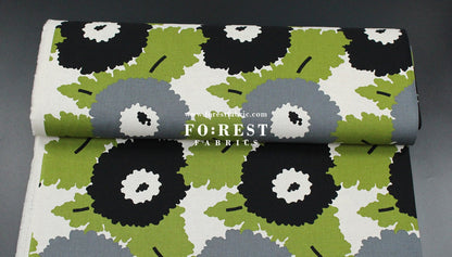 Canvas - Navel Flower fabric Green - FO:REST Fabric 布恩堂Liberty fabrictana lawnjapanese fabricykk zipper