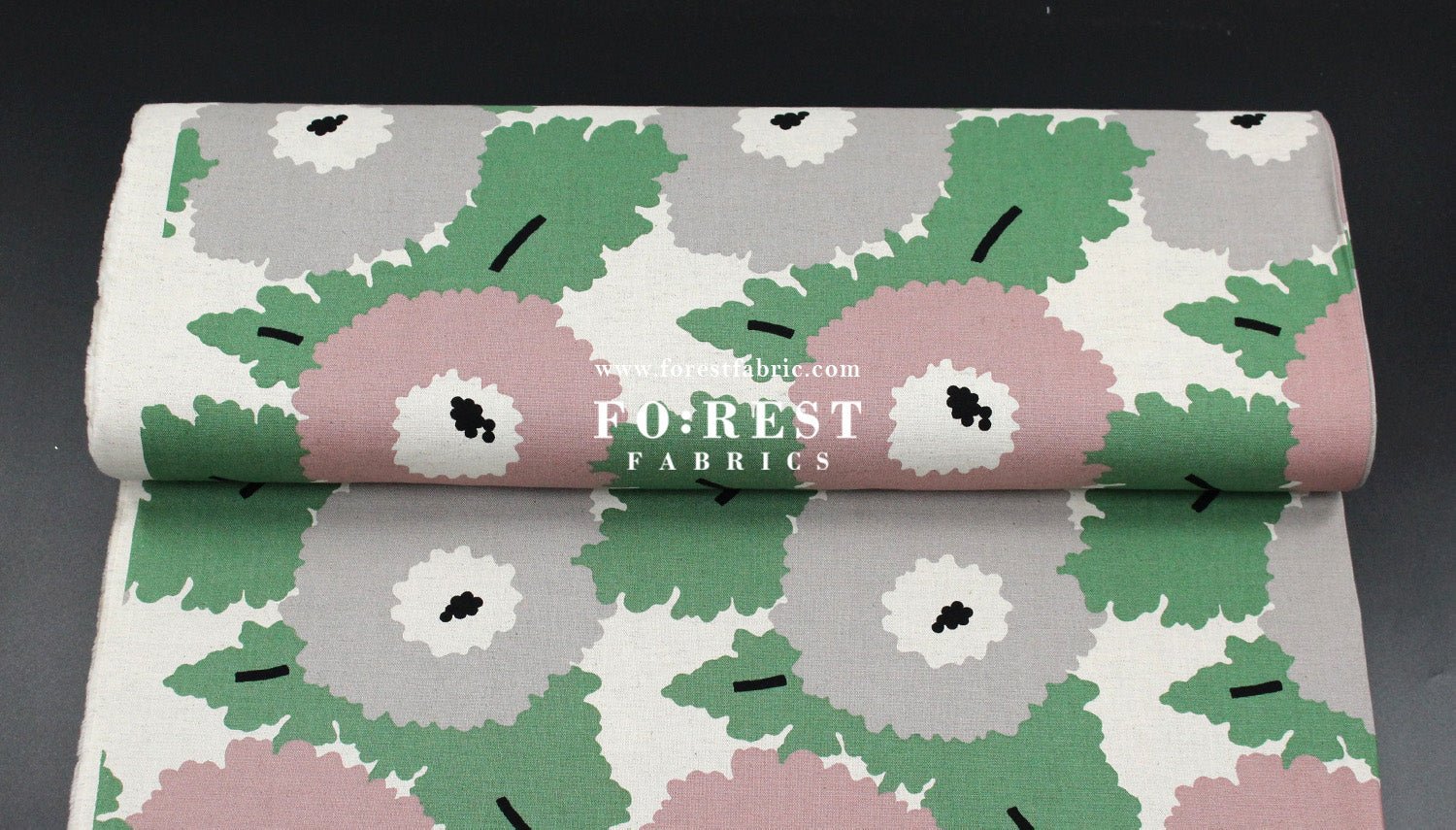 Canvas - Navel Flower fabric Pink - FO:REST Fabric 布恩堂Liberty fabrictana lawnjapanese fabricykk zipper