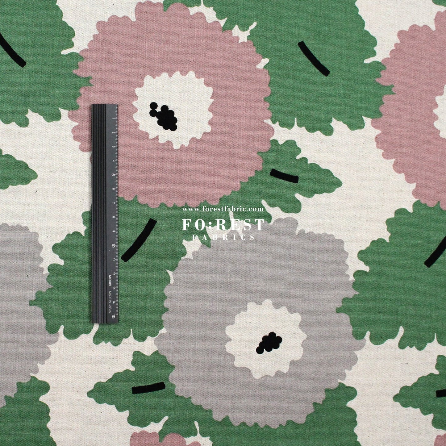 Canvas - Navel Flower fabric Pink - FO:REST Fabric 布恩堂Liberty fabrictana lawnjapanese fabricykk zipper
