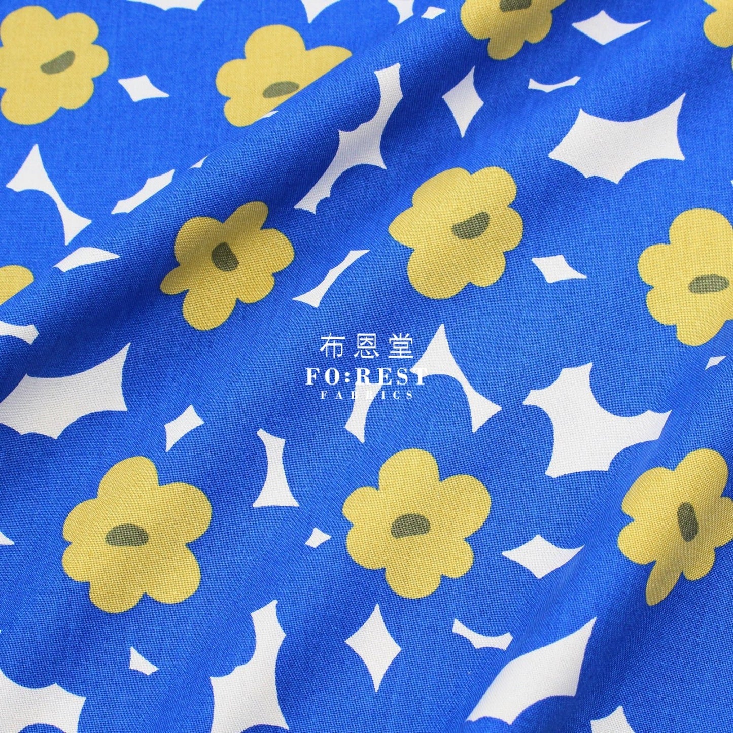 Canvas - Rubia argyi fabric Blue - FO:REST Fabric 布恩堂Liberty fabrictana lawnjapanese fabricykk zipper