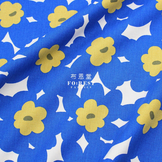 Canvas - Rubia argyi fabric Blue - FO:REST Fabric 布恩堂Liberty fabrictana lawnjapanese fabricykk zipper