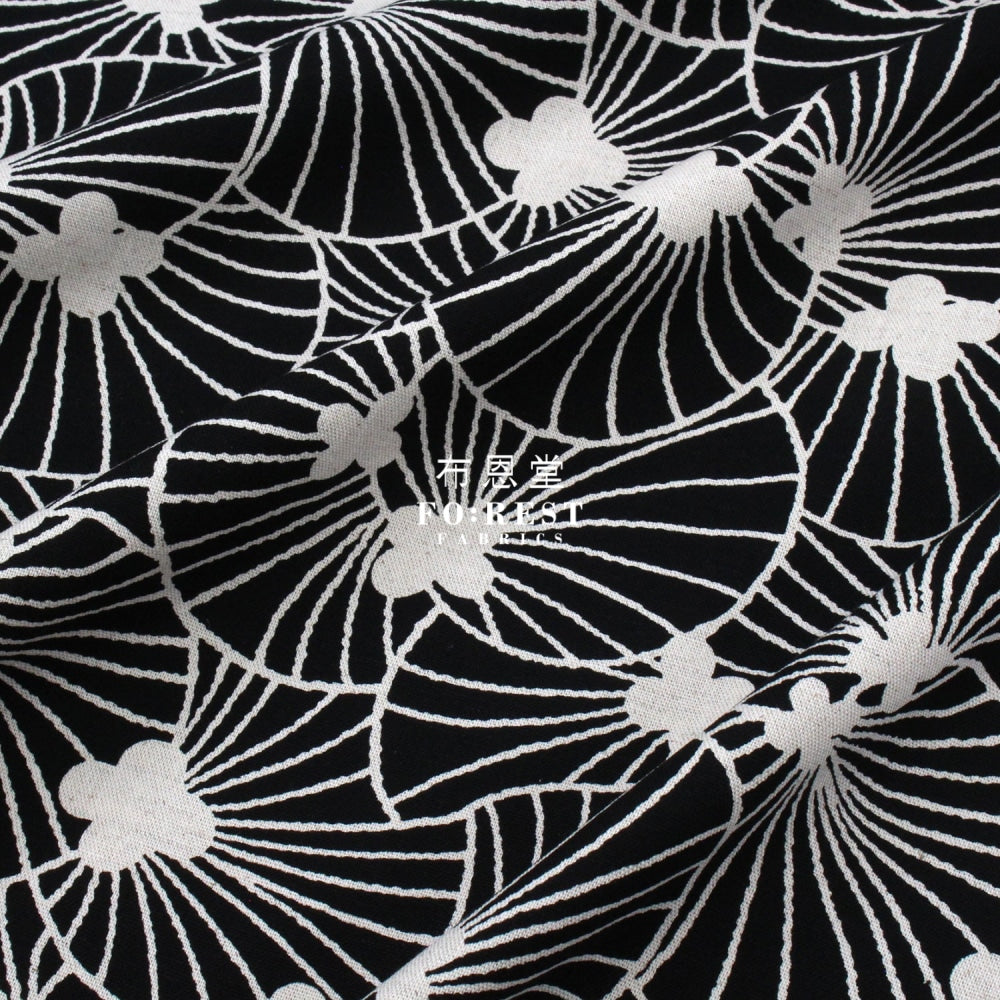 Canvas - Shell Fabric Black Cotton Linen Canvas