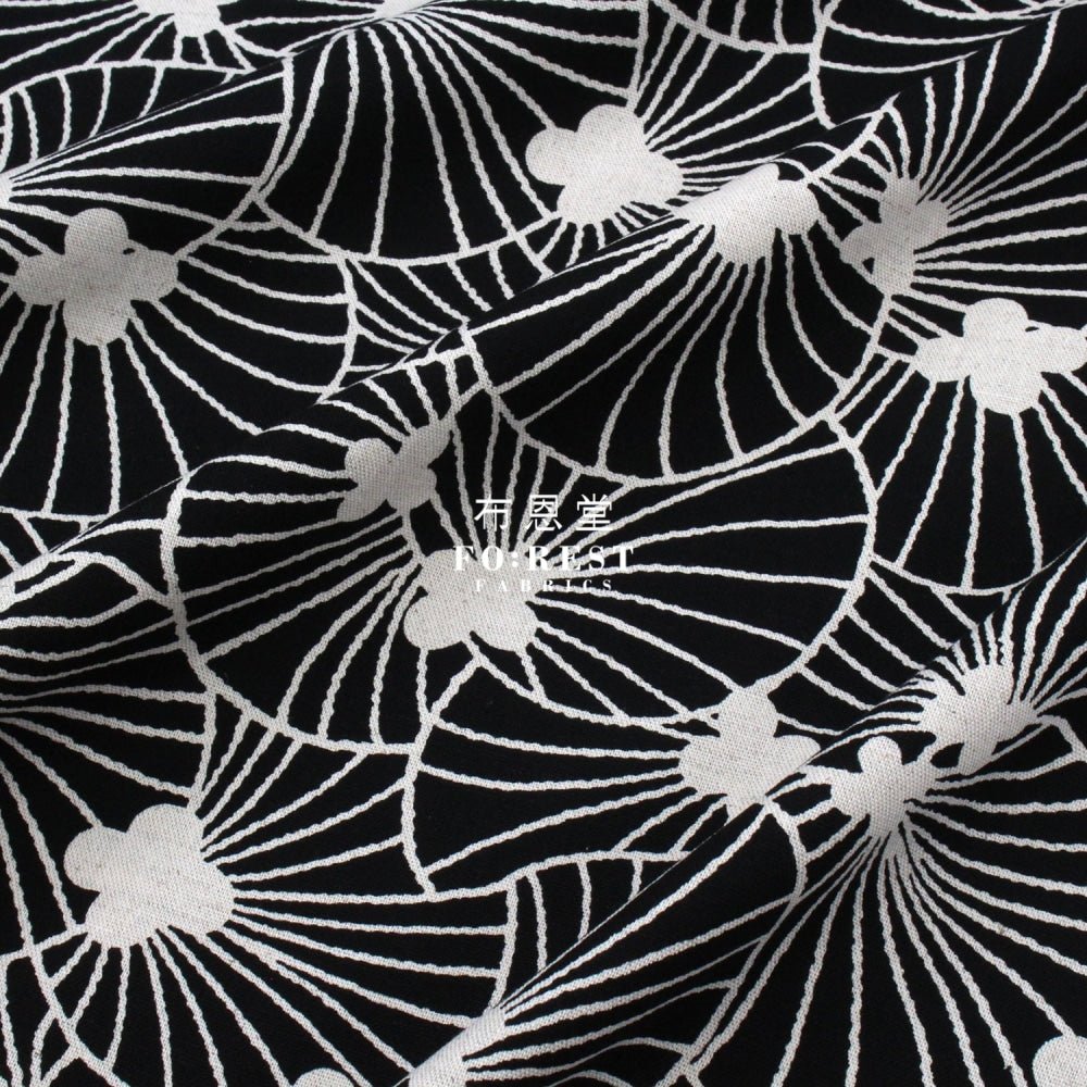 Canvas - shell fabric Black - FO:REST Fabric 布恩堂Liberty fabrictana lawnjapanese fabricykk zipper