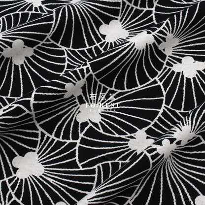 Canvas - shell fabric Black - FO:REST Fabric 布恩堂Liberty fabrictana lawnjapanese fabricykk zipper