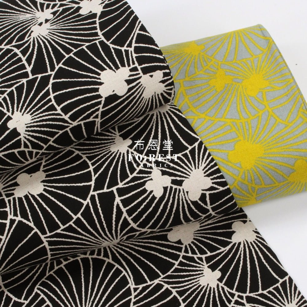 Canvas - shell fabric Black - FO:REST Fabric 布恩堂Liberty fabrictana lawnjapanese fabricykk zipper