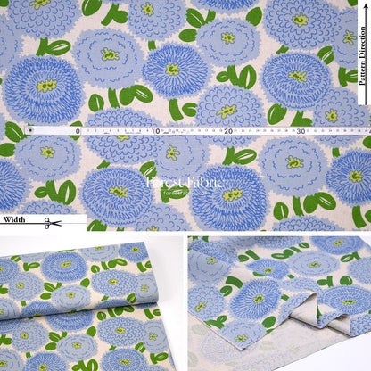 Canvas - The Giant Dahlia flower fabric - FO:REST Fabric 布恩堂Liberty fabrictana lawnjapanese fabricykk zipper