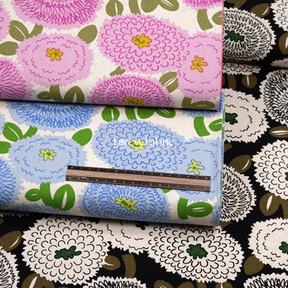 Canvas - The Giant Dahlia flower fabric - FO:REST Fabric 布恩堂Liberty fabrictana lawnjapanese fabricykk zipper
