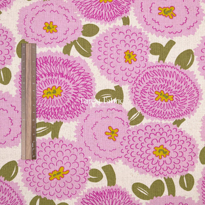 Canvas - The Giant Dahlia flower fabric - FO:REST Fabric 布恩堂Liberty fabrictana lawnjapanese fabricykk zipper
