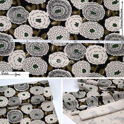Canvas - The Giant Dahlia flower fabric - FO:REST Fabric 布恩堂Liberty fabrictana lawnjapanese fabricykk zipper