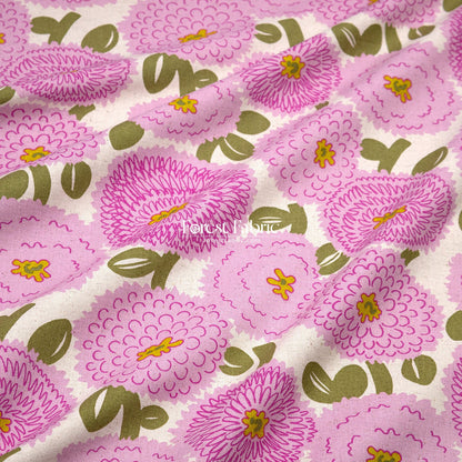 Canvas - The Giant Dahlia flower fabric - FO:REST Fabric 布恩堂Liberty fabrictana lawnjapanese fabricykk zipper