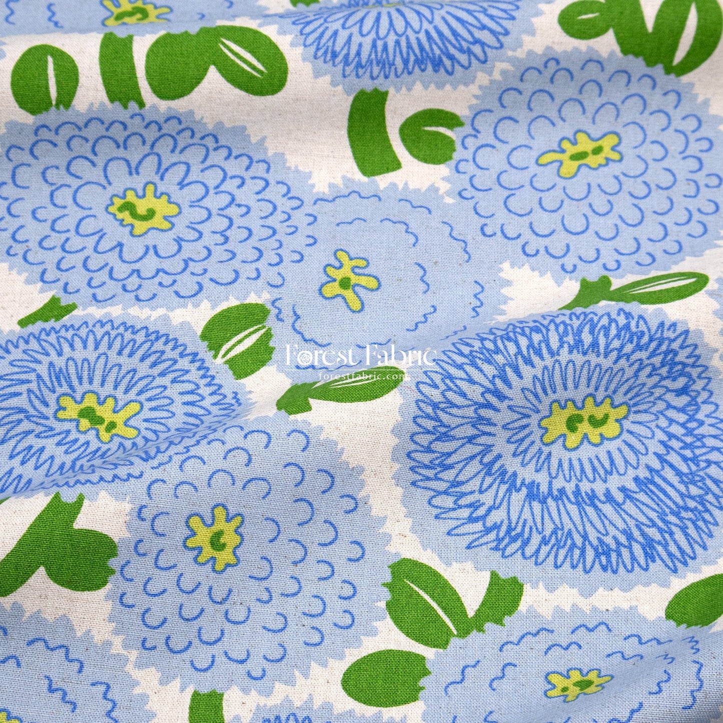 Canvas - The Giant Dahlia flower fabric - FO:REST Fabric 布恩堂Liberty fabrictana lawnjapanese fabricykk zipper