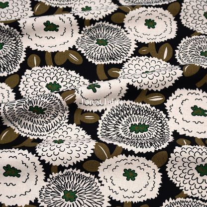 Canvas - The Giant Dahlia flower fabric - FO:REST Fabric 布恩堂Liberty fabrictana lawnjapanese fabricykk zipper