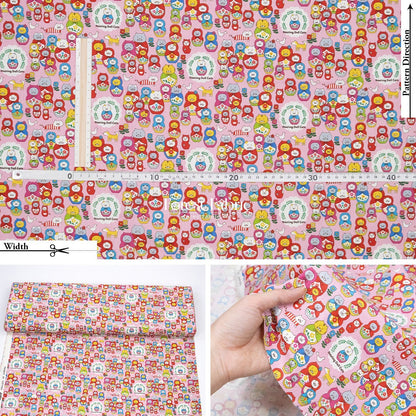 Canvas - The Nesting Doll Cats fabric - FO:REST Fabric 布恩堂Liberty fabrictana lawnjapanese fabricykk zipper