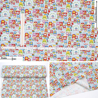 Canvas - The Nesting Doll Cats fabric - FO:REST Fabric 布恩堂Liberty fabrictana lawnjapanese fabricykk zipper