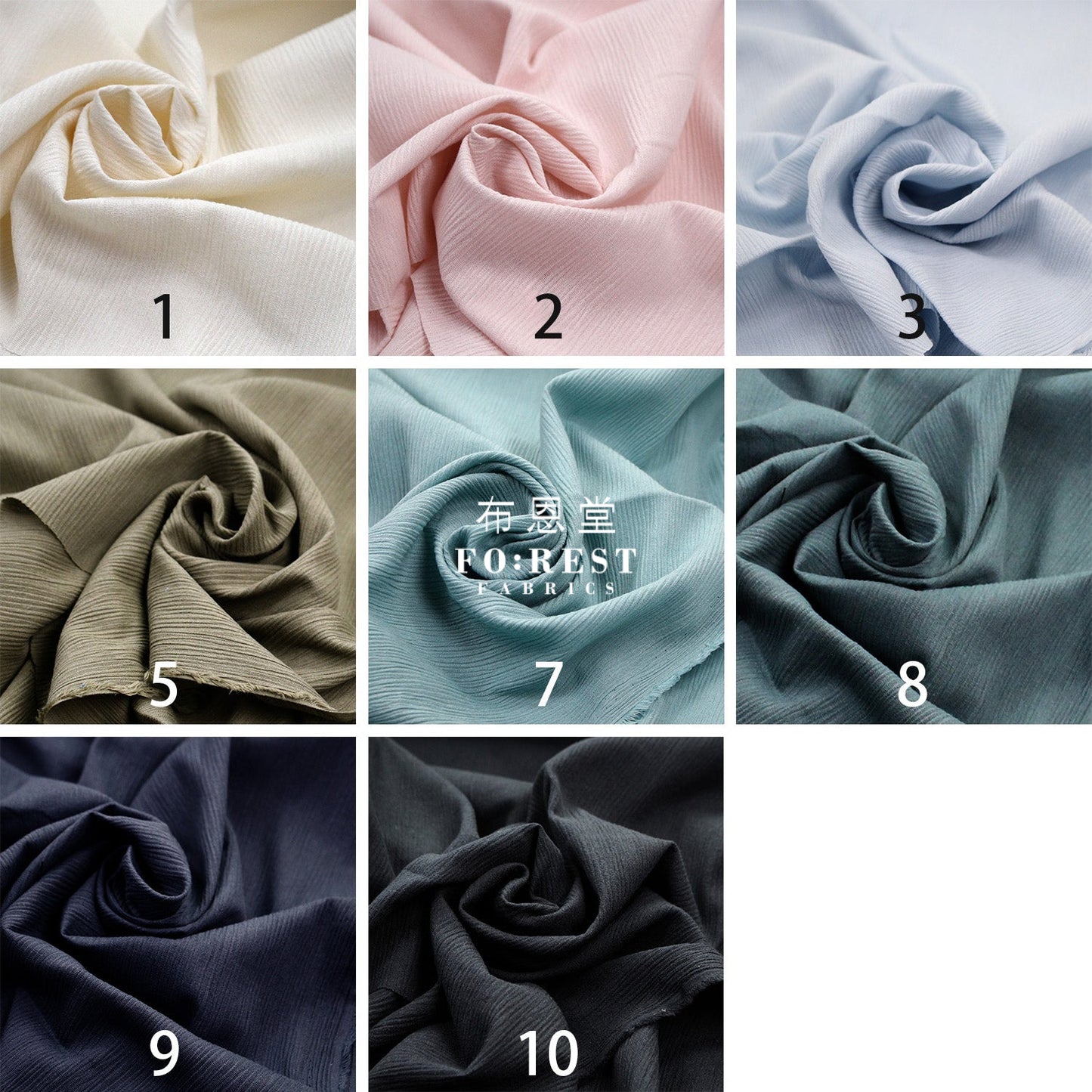 Chizimi Cotton - Solid fabric 高島縮 cotton