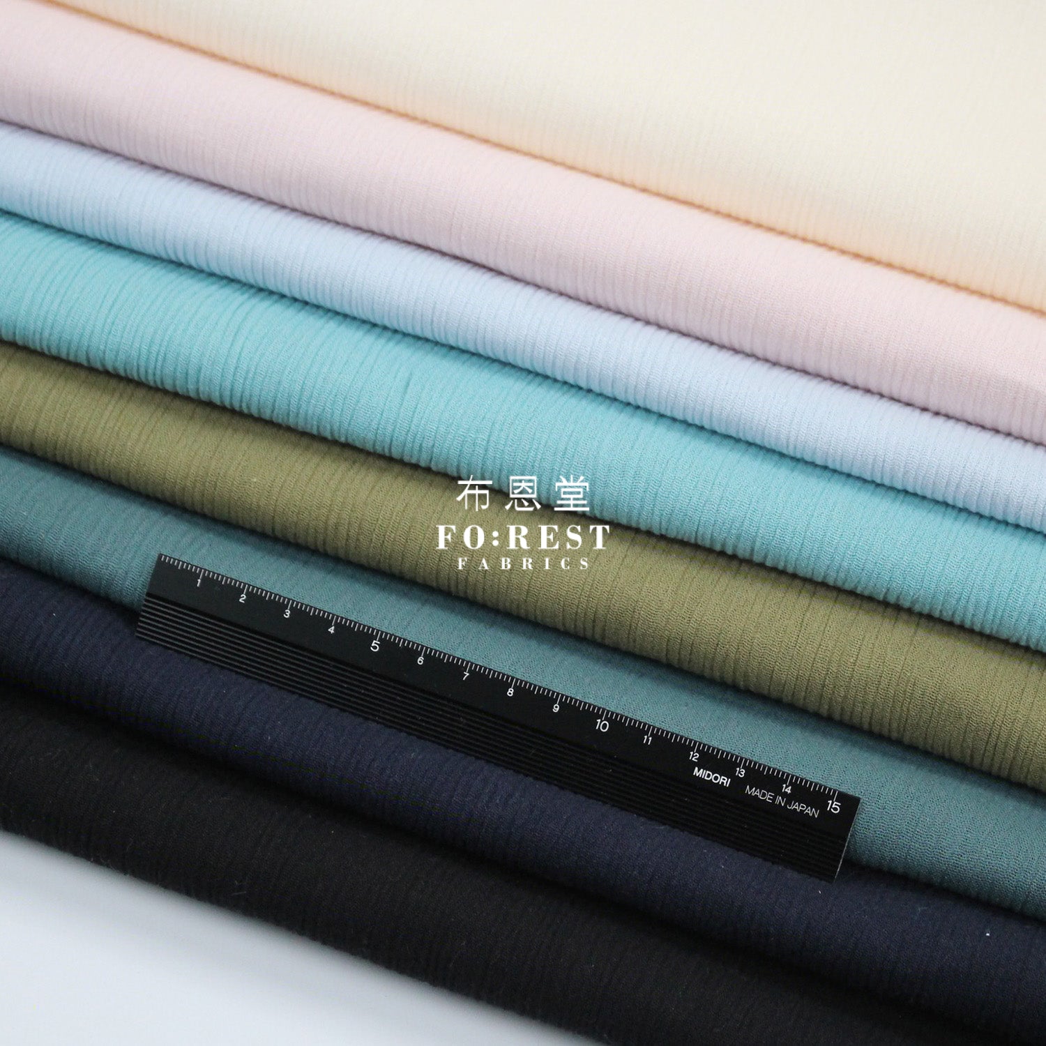 Chizimi Cotton - Solid fabric 高島縮 cotton