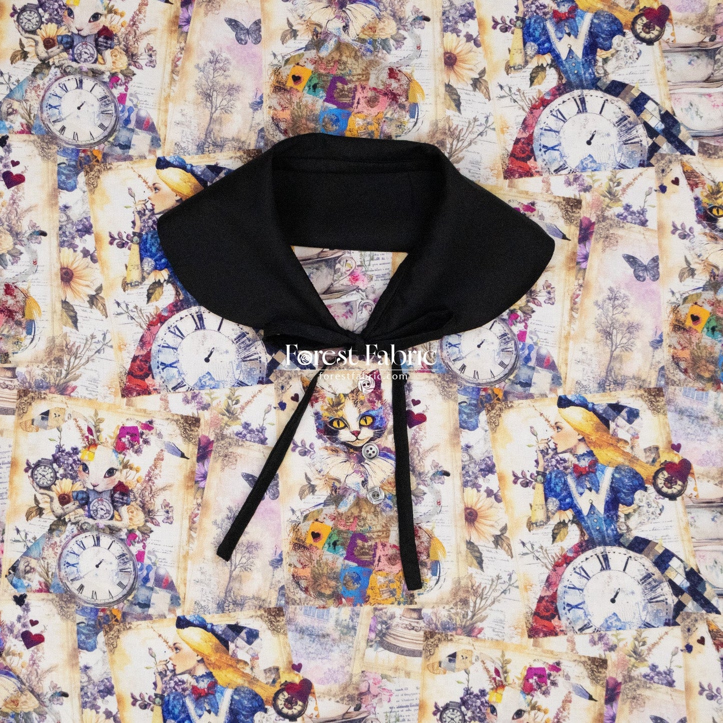 cotton - Alice in Wonderland fabric - FO:REST Fabric 布恩堂Liberty fabrictana lawnjapanese fabricykk zipper