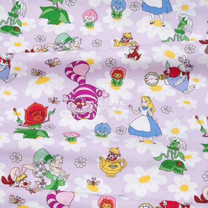 cotton - Alice in Wonderland fabric - FO:REST Fabric 布恩堂Liberty fabrictana lawnjapanese fabricykk zipper
