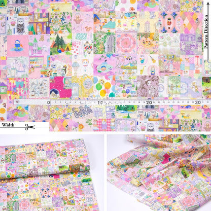 cotton - Anniversary Patchwork fabric - FO:REST Fabric 布恩堂Liberty fabrictana lawnjapanese fabricykk zipper