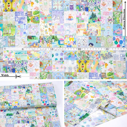 cotton - Anniversary Patchwork fabric - FO:REST Fabric 布恩堂Liberty fabrictana lawnjapanese fabricykk zipper