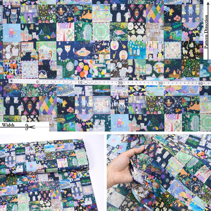 cotton - Anniversary Patchwork fabric - FO:REST Fabric 布恩堂Liberty fabrictana lawnjapanese fabricykk zipper