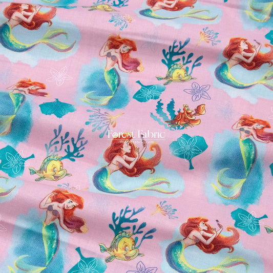 cotton - Ariel fish fabric - FO:REST Fabric 布恩堂Liberty fabrictana lawnjapanese fabricykk zipper